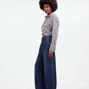 Madewell The Harlow Wide-Leg Jean the “Hollenback” wash worn twice like new